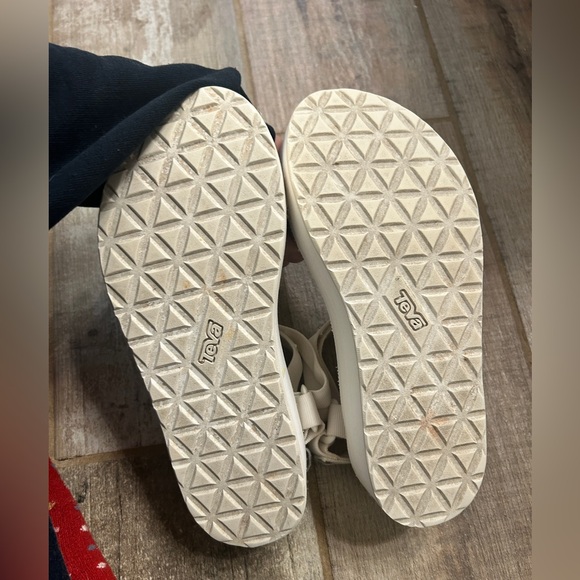 Teva Womens Flatform Universal Platform Sandals White Strappy US 8 Emo Y2K - Picture 6 of 9